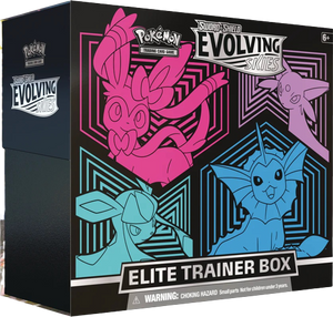 Pokémon  Evolving Skies Elite Trainer Box  - SYLVEON, VAPOREON, GLACEON, AND ESPEON